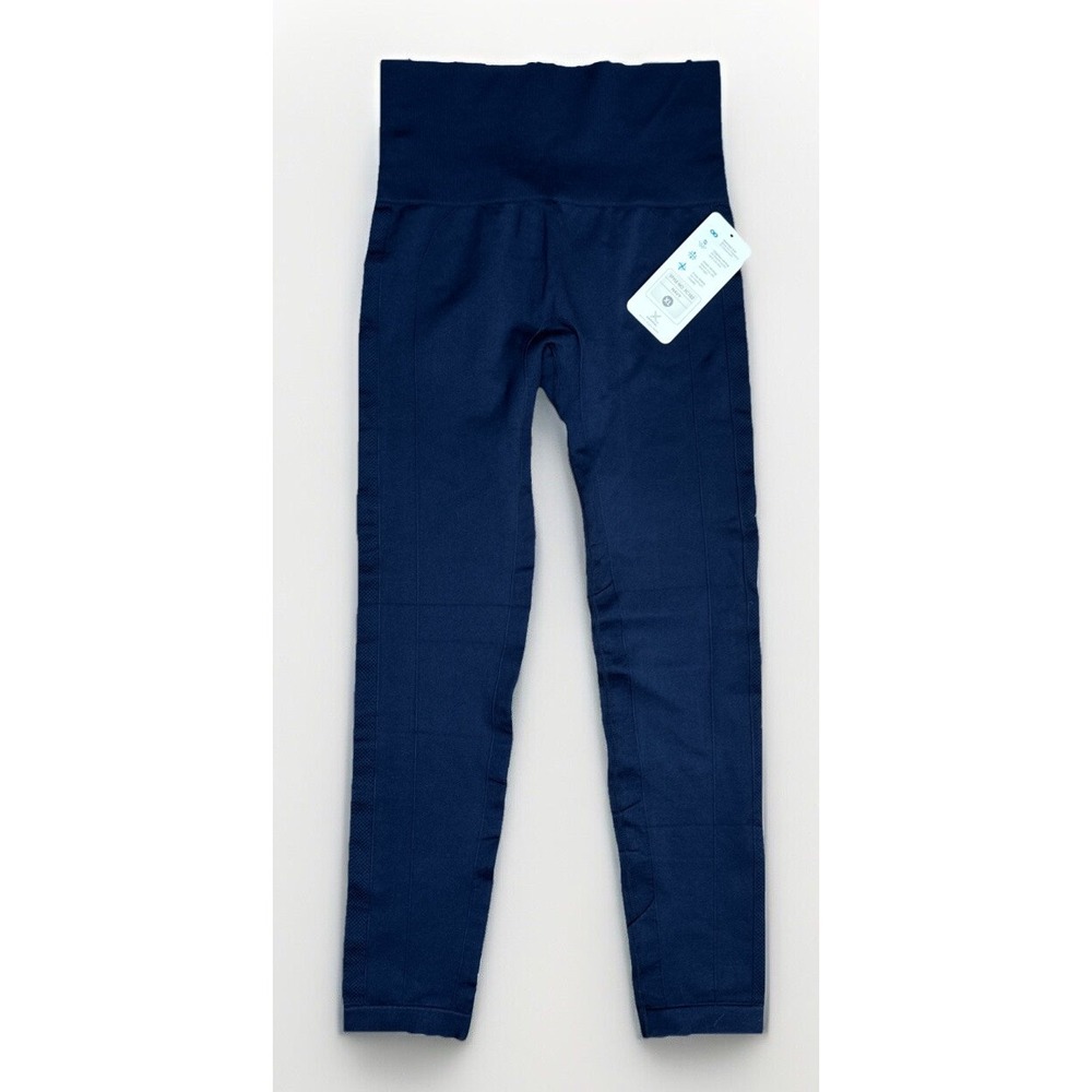 Homma XL Seamless Leggings Navy Blue Style TC102‎ Active Wear Venting Stretch